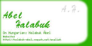 abel halabuk business card